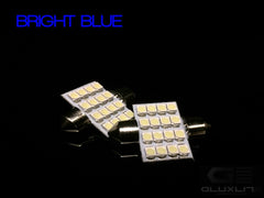 DE3175, DE3423, DE3022. BRIGHT BLUE 16 SMD LED Festoon Bulb.