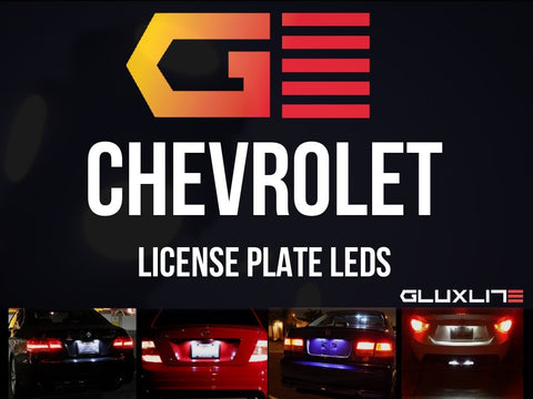 CHEVROLET License Plate L.E.D. Silverado | Tahoe | Camaro | Corvette | Impala