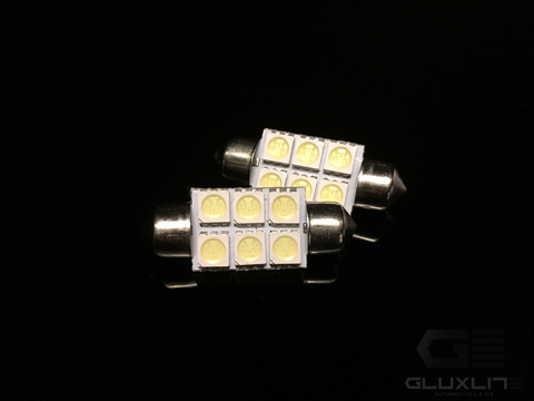 36mm 6411 6418 C5W 5050 LED Bulbs w/ Built-in Load Resistors