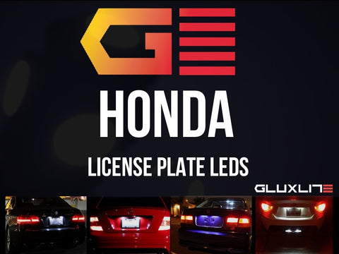 Honda License Plate LED. Bright White. Civic | CR-Z | Fit | S2000 | Accord