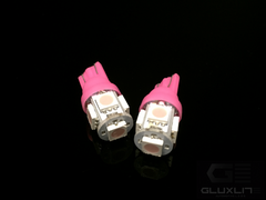 T10 194 168 W5W 5-SMD Pink L.E.D. Interior & Exterior Light.