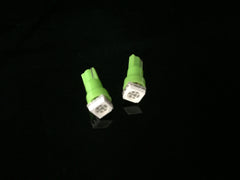 T5, 37, 74, 73, 79. 5050 SMD GREEN L.E.D Bulb. Dashboard | Gauge Bulb.