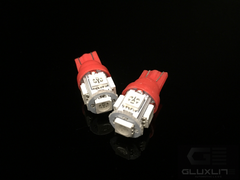 T10 194 168 W5W 5-SMD Red L.E.D. Interior & Exterior Light.