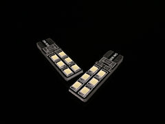 Slim Flat 12 SMD LED. Canbus Error Free Bulbs.  T10 168 2825